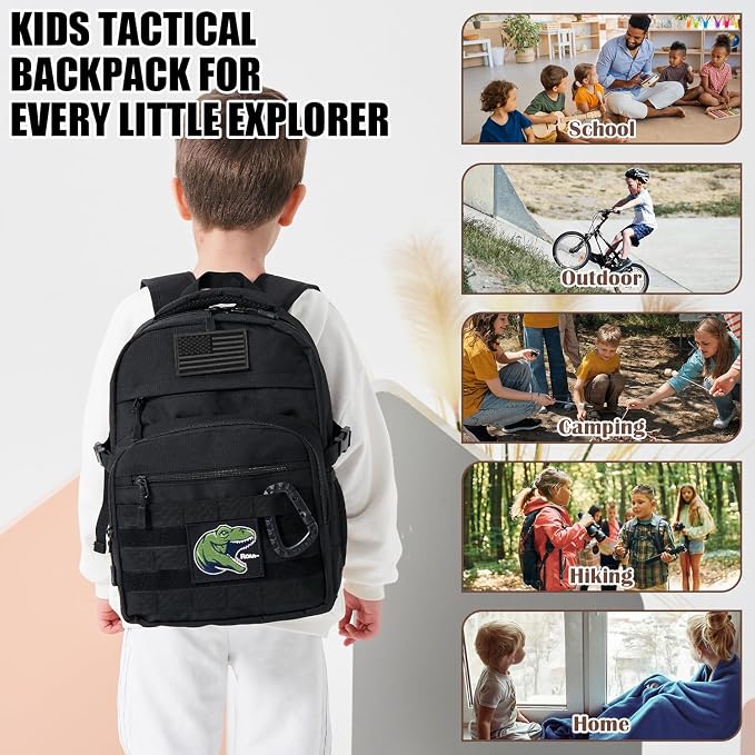 Kids Tactical Backpack Army Molle Bookbag Military Boys Backpack - Image 6