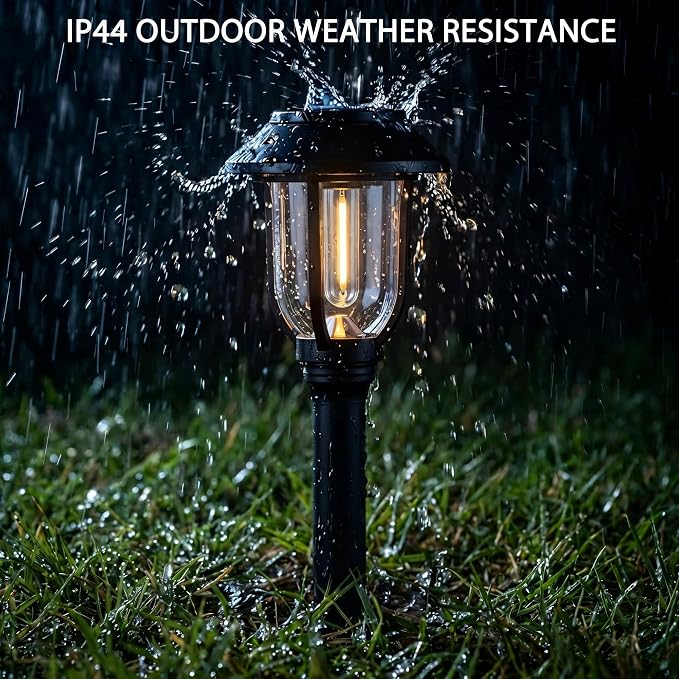 ILANCK Solar Pathway Lights Outdoor, 12 Pack Solar Lights Outdoor Waterproof - Image 6