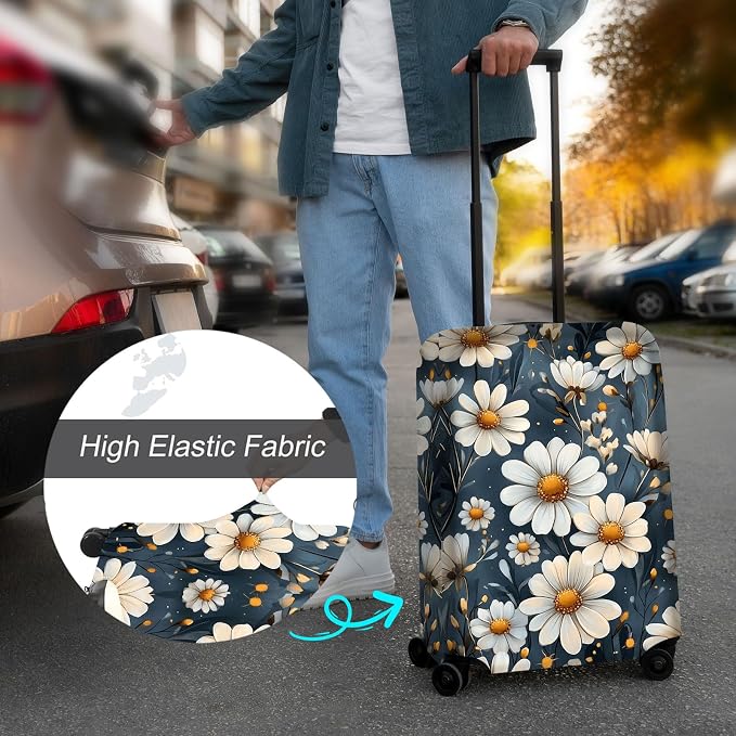 Luggage Cover Protector for 26-28 Inch Suitcases, TSA Approved Elastic Travel - Image 4