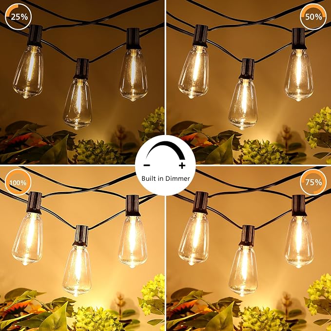 Brightever Dimmable Outdoor String Lights - Image 4