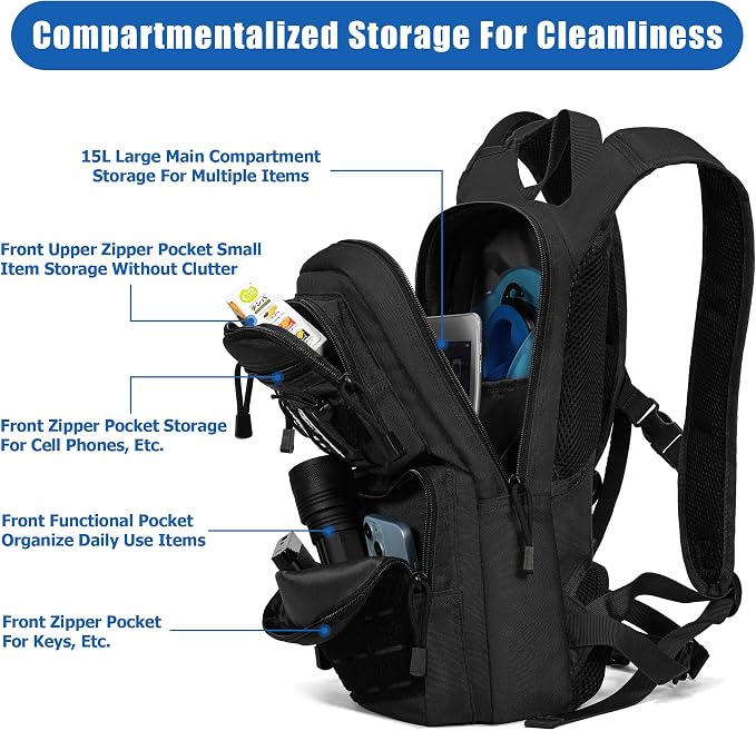 1050D Tactical Hydration Backpack - Image 3