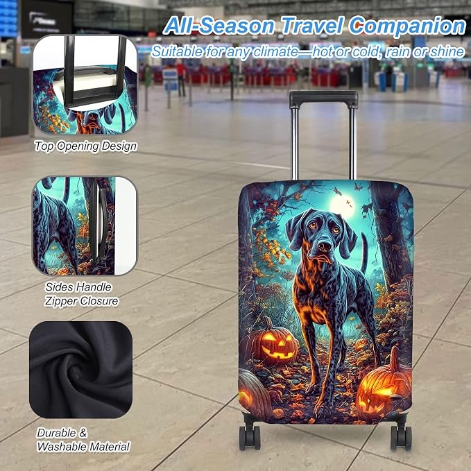 Luggage Cover Protector for 19-20 Inch Suitcases, TSA Approved Elastic Travel - Image 3