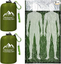 Oudain 2 Pcs XL Emergency Sleeping Bag 94.5" x 49.2" Waterproof Survival by Oudain