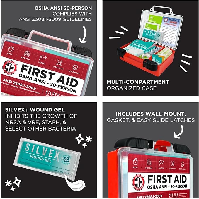 Be Smart Get Prepared OSHA/ANSI First Aid Kit - Image 4