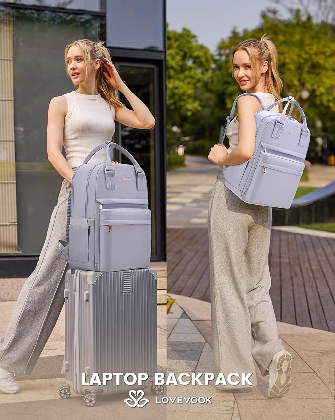 LOVEVOOK Laptop Backpack for Women 15.6 Inch Laptop Bag - Image 7