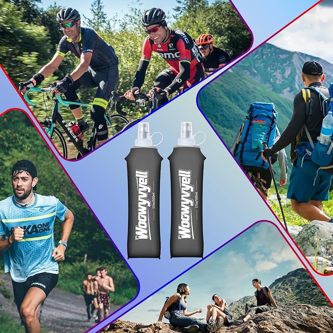Running Vest Soft Flask, Collapsible Water Bottles - Image 6