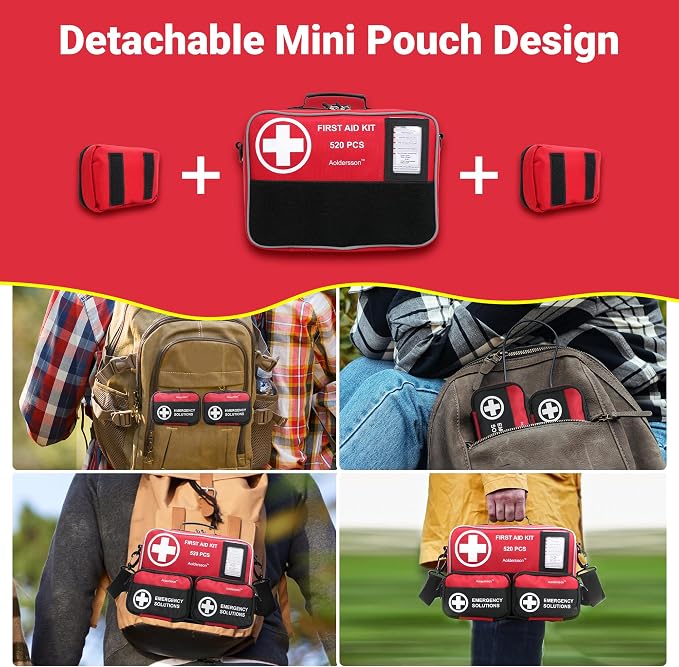520 Piece Large First Aid Kit – Emergency Survival Kit - Image 2