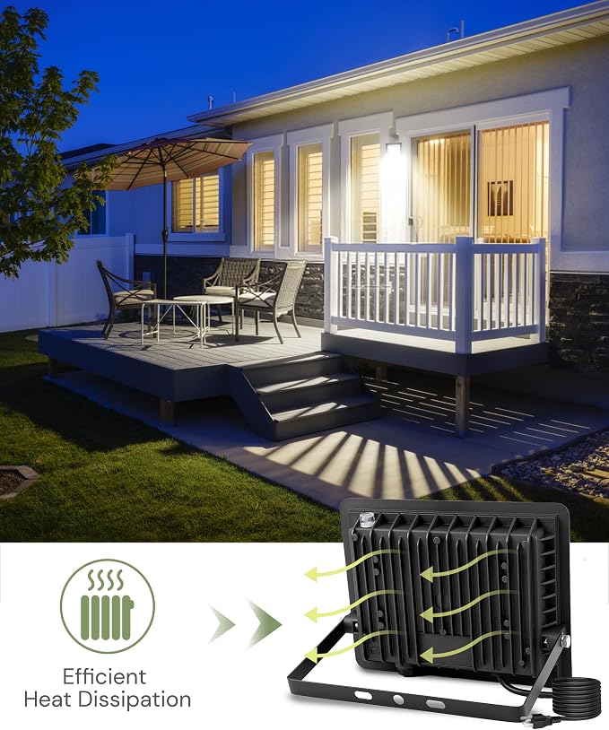 L LOHAS LED 50W Flood Light Outdoor, RGB Landscape Lighting - Image 5