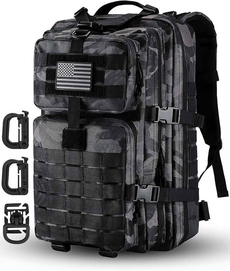 Hannibal Tactical MOLLE Assault Pack, Tactical Backpack Military Army Camping by HannibalTactical