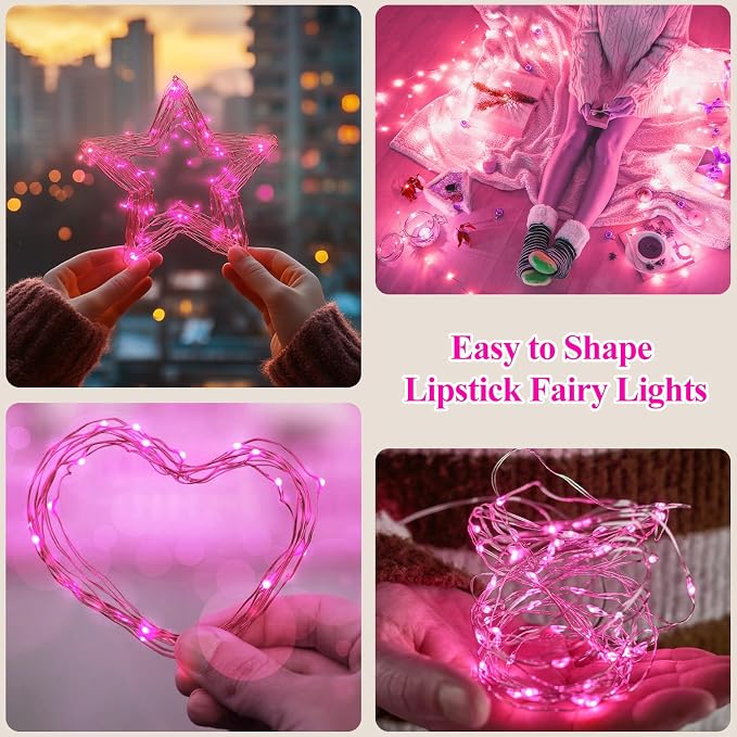 Lakumu Rechargeable String Lights Battery Operated, Battery Powered Copper Wire - Image 6