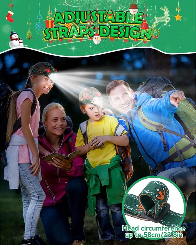 LED Dinosaur Headlamp for Kids, Children's Toy Flashlight T-Rex Dinosaur Toys - Image 4