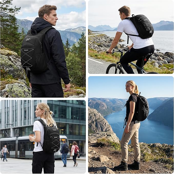 Ultra-Light Soft Daypack 15L/20L, Cushioned Breathable Back Panel Backpack - Image 6
