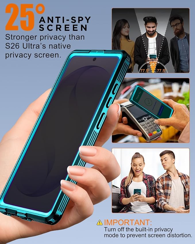 for Samsung Galaxy S26 Ultra Waterproof Case, Magnetic Heavy Duty Military - Image 2