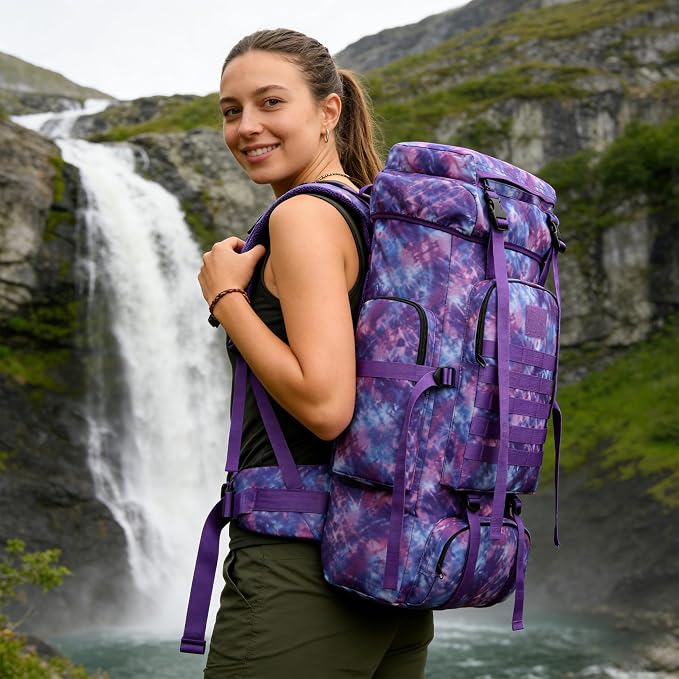 Hiking Backpack for Men 70L/100L Camping Backpack Military Rucksack Molle 3 - Image 6