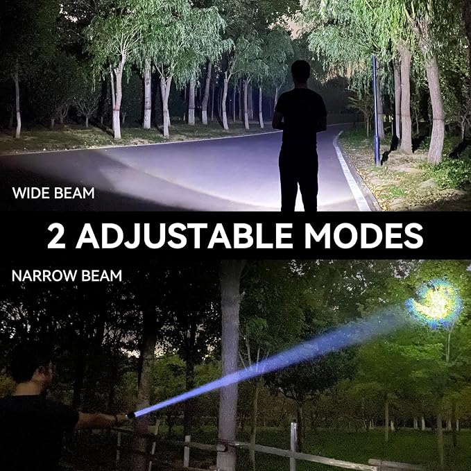 Rechargeable Flashlights 90, 000 High Lumen, 2 Pack Super Bright LED Flashlight - Image 5