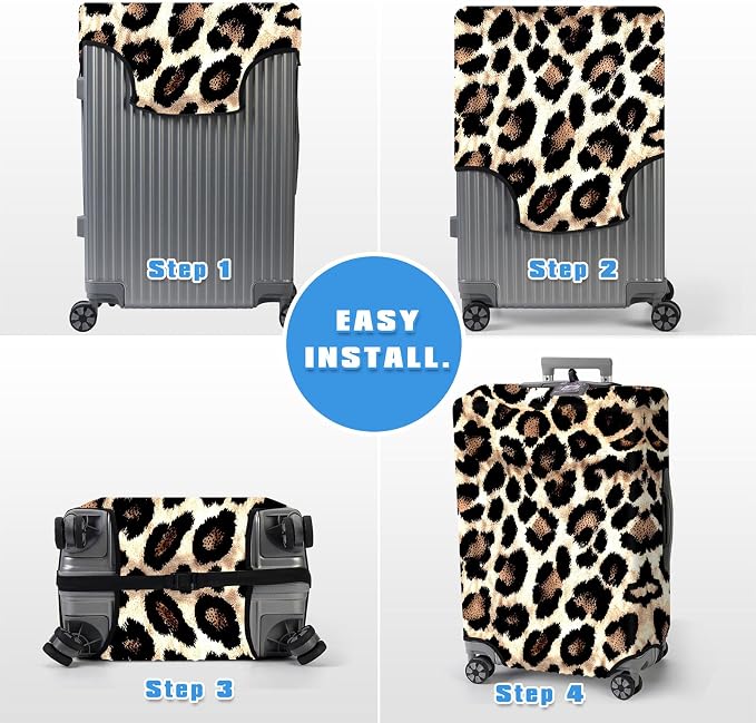 Luggage Cover Protector for 26-28 Inch Suitcases, TSA Approved Elastic Travel - Image 6