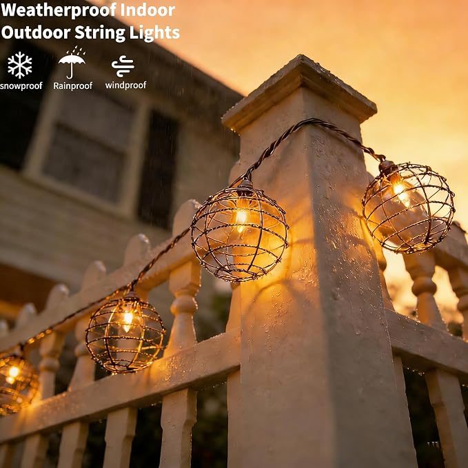 Decorative String Lights Indoor Outdoor, Patio Lantern Style String Lights - Image 5