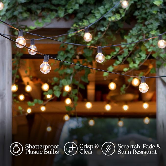 Brightech Ambience Pro LED String Lights - 26 Ft Patio Lights Outdoor - Image 6