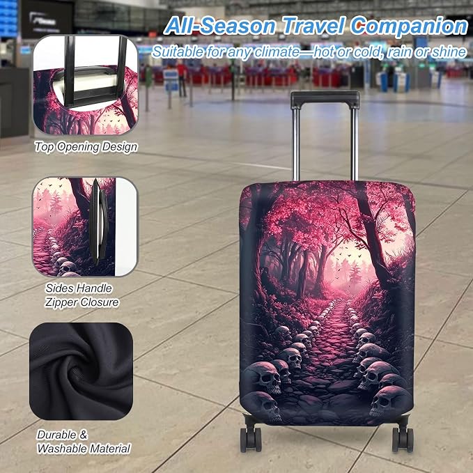 Luggage Cover Protector for 19-20 Inch Suitcases, TSA Approved Elastic Travel - Image 3