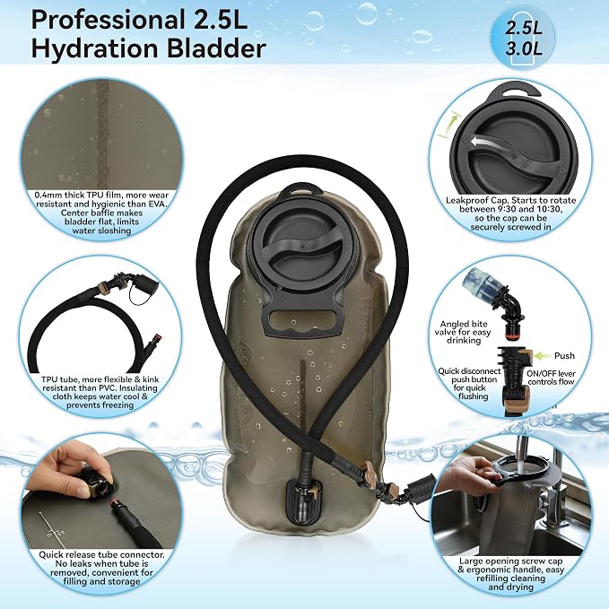 MARCHWAY Tactical Molle Hydration Pack - Image 5