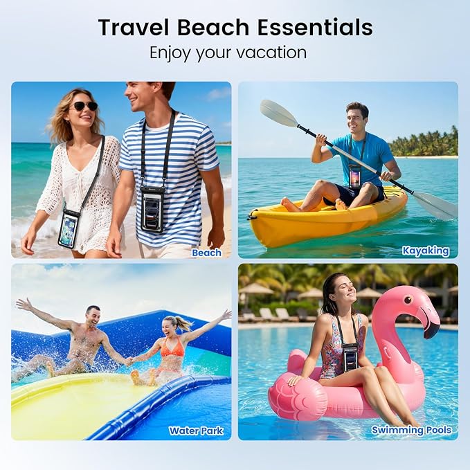 Niveaya Double Space Waterproof Phone Pouch, IPX8 Phone Case - Image 7