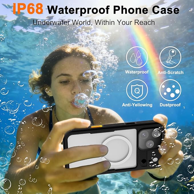 Waterproof Case for iPhone 17 Pro Max, IP68 Military Full-Body Armor, MagSafe - Image 4