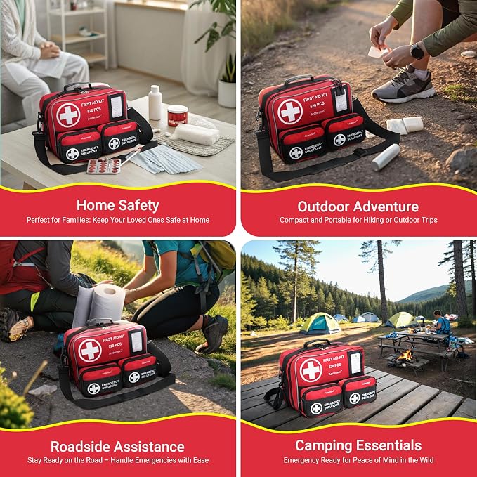 520 Piece Large First Aid Kit – Emergency Survival Kit - Image 7