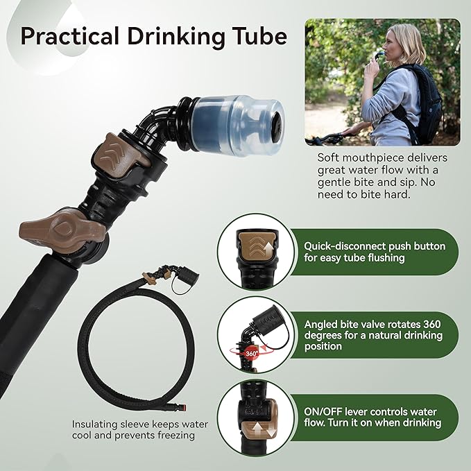 MARCHWAY 2L/2.5L/3L TPU Hydration Bladder, Ultra Durable Water Reservoir Bag - Image 4