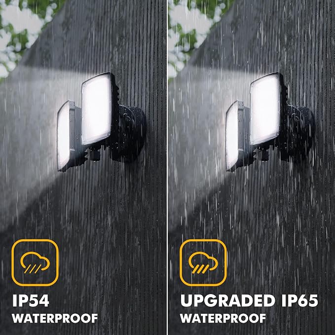 LUTEC 2 Packs LED 3500 Lumen 32W 5000K Integrated Dual-Head Floodlight Outdoor - Image 7