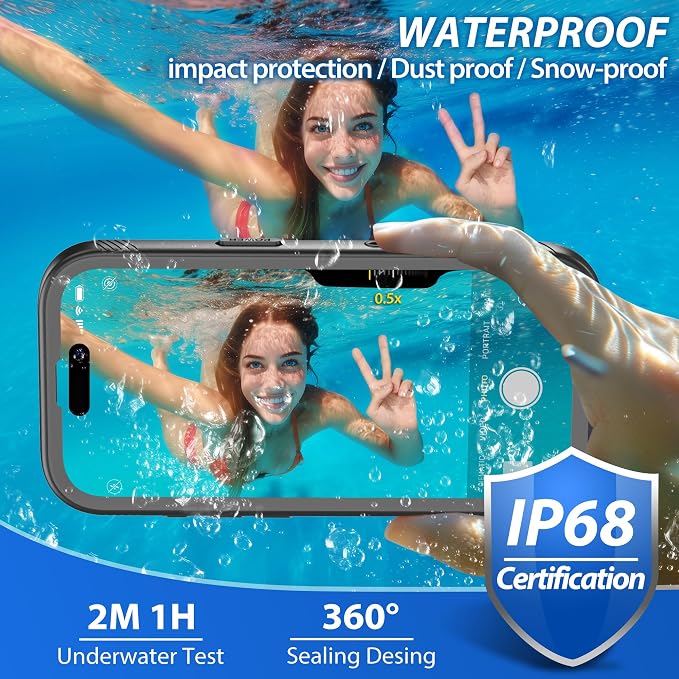 SPORTLINK for iPhone Air Case, IP68 Waterproof Military Protective Full Body - Image 4