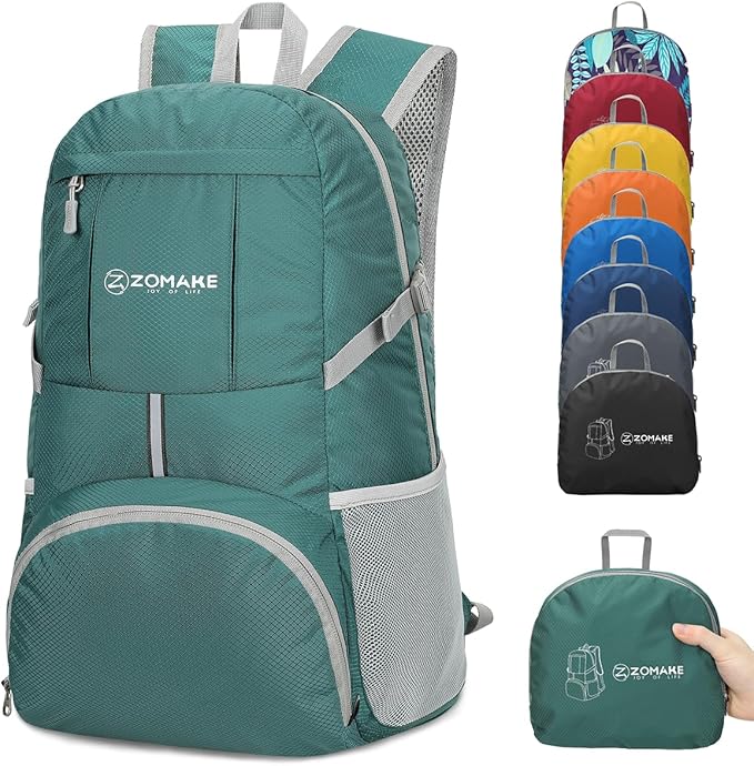 ZOMAKE Lightweight Packable Backpack 35L, Light Foldable Backpacks Water by ZOMAKE