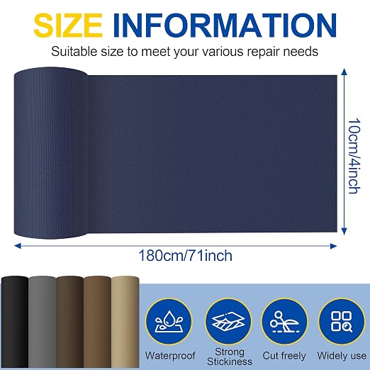 Fabric Repair Tape, Self Adhesive Canvas Repair Patch, Waterproof Outdoor - Image 2