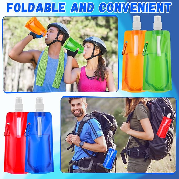 Teenyyou 48 Collapsible Water Bottles Bulk 16 oz - Image 6