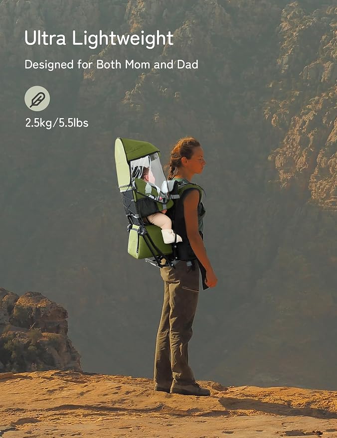 besrey Baby Backpack Carrier, Toddler Hiking Backpack - Image 3