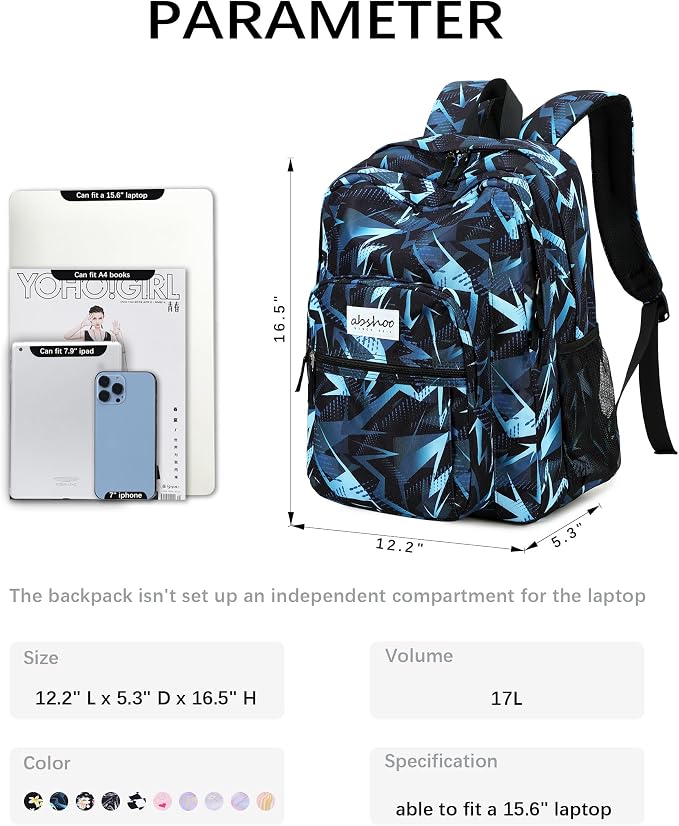 abshoo Classical Basic Travel Backpack - Image 6