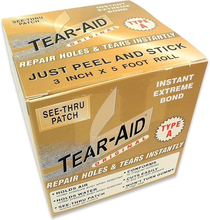 Tear-Aid Fabric Repair Kit, Type A Clear Patch - Image 5