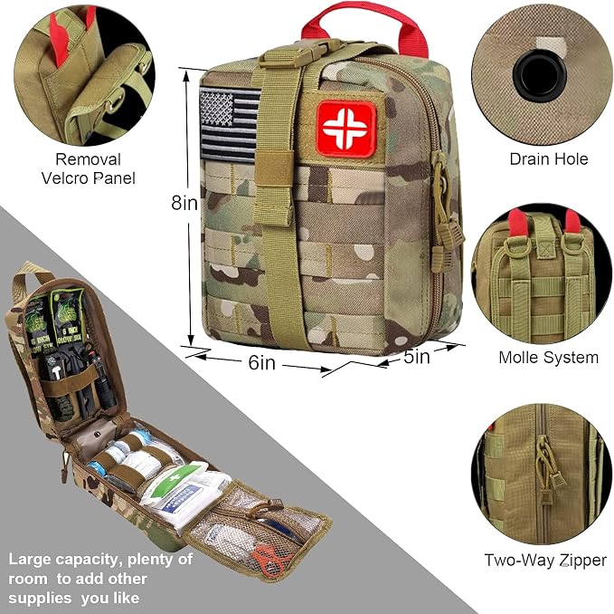 LUXMOM Emergency Survival Kit and First Aid Kit, Gift - Image 2