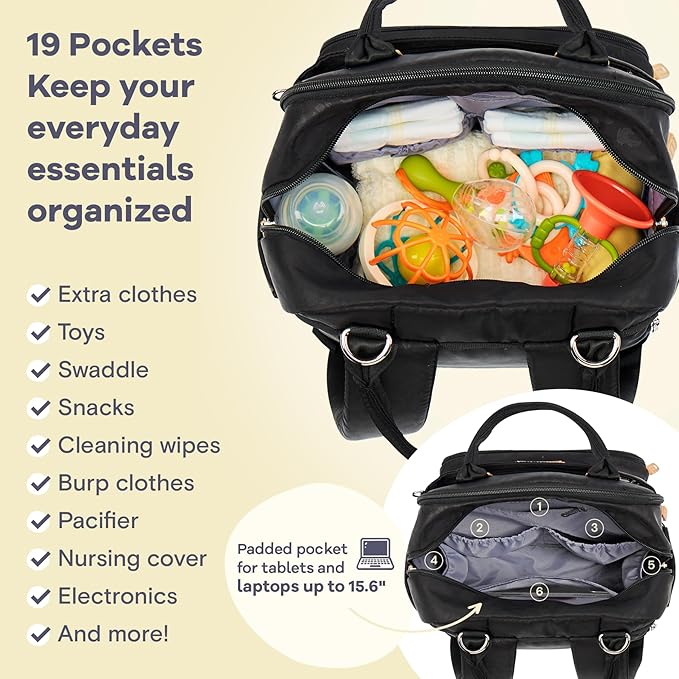RUVALINO Diaper Bag Backpack-Multifunction Baby Travel Bag - Image 4