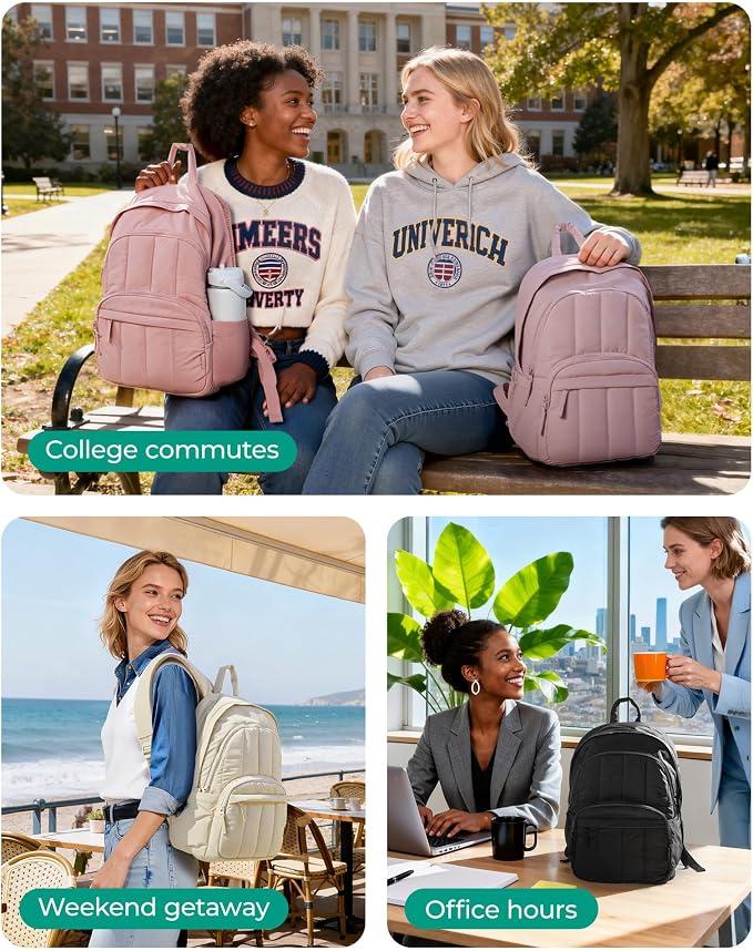 BAGSMART Womens Backpack Travel Laptop Backpack - Image 8