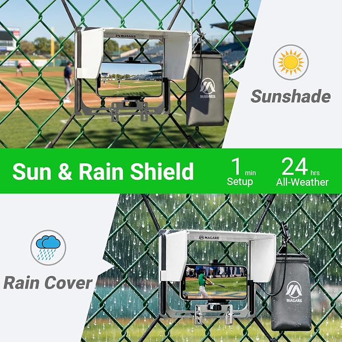 Cell Phone Fence Mount with Shade, Game Changer Mounting Kit, Gamechanger - Image 6
