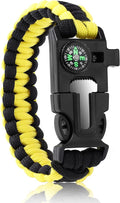 Bracelets, Survival Bracelets for Men Paracord Tactical 5-in-1 Camping Gear Kits by Oadnfa