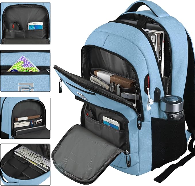 Volher Laptop Backpack, Business Travel Anti Theft Slim Durable Laptops Backpack - Image 2