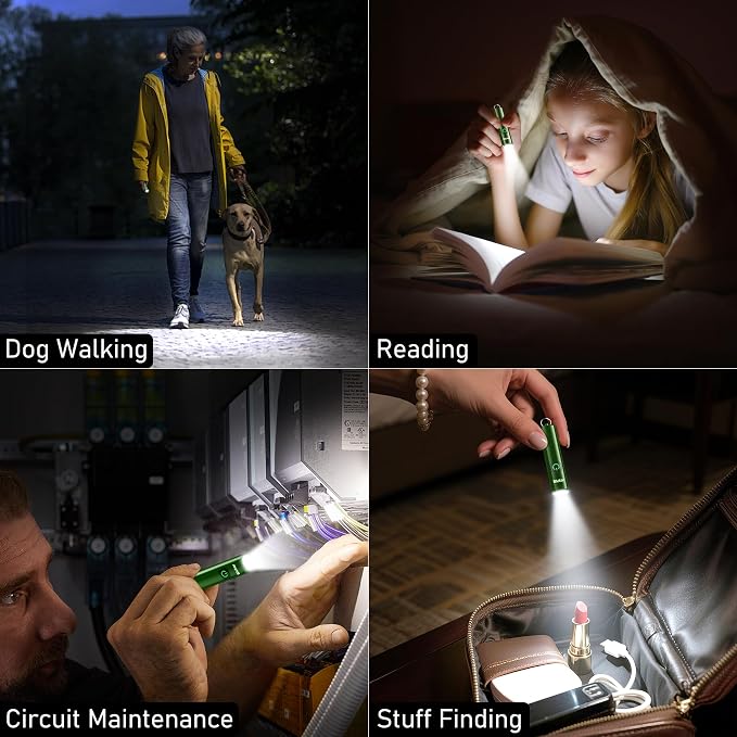 Blukar Rechargeable EDC Flashlight, Mini Keychain Flash Light - Image 8
