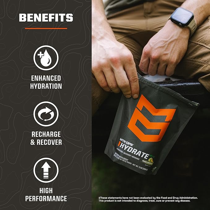 MTN OPS Hydrate Low Sugar Electrolyte Powder Drink Mix - Image 4