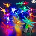 OZS 2PK 40LED 50FT Dragonfly Solar Lights Outdoor Waterproof, Garden Decor by OZS