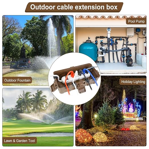 Outdoor Electrical Box Waterproof, OUTDSPLY Medium Outdoor Electrical Box w/ 6 - Image 7