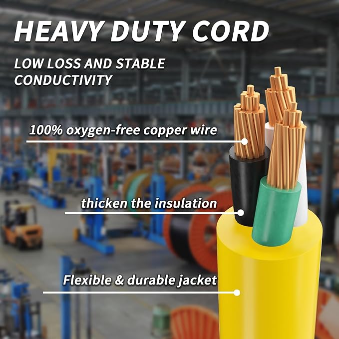 PlugSaf 6 FT 12/3 Gauge Outdoor Extension Cord - Image 3
