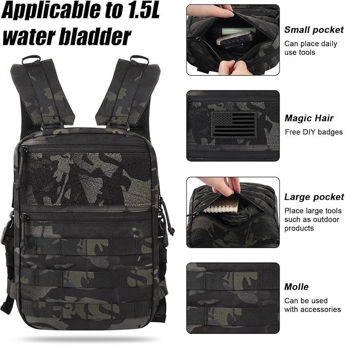 PETAC GEAR Tactical Molle Hydration Pack - Image 2