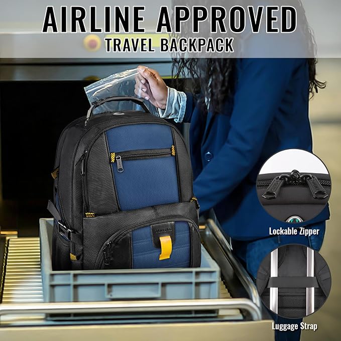 YOREPEK Large Backpack for Men, Extra Large Laptop Backpacks for Men Women - Image 5