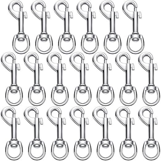 Therwen Heavy Duty 2.76 Inch Flag Hooks Clasp Single Ended Clip Hooks by Therwen